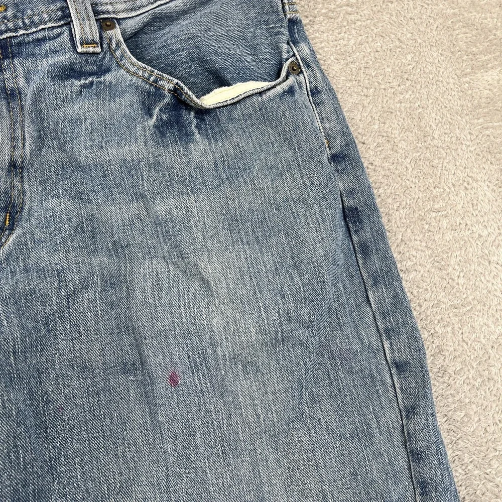 Urban Up Jeans Mens 36x30 Blue Relaxed Straight Fit Distressed‎ Denim Y2K 2000s